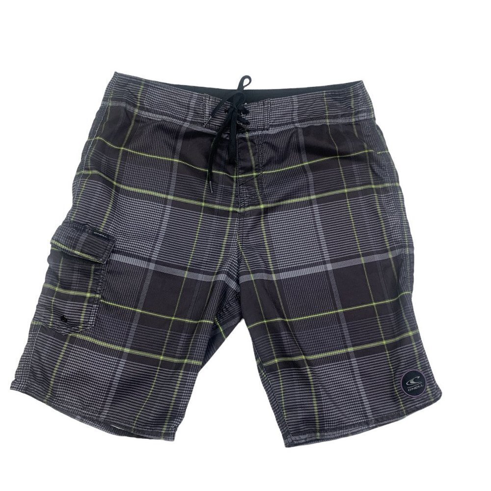 O'Neill Plaid Print Board Shorts Men's Size 32